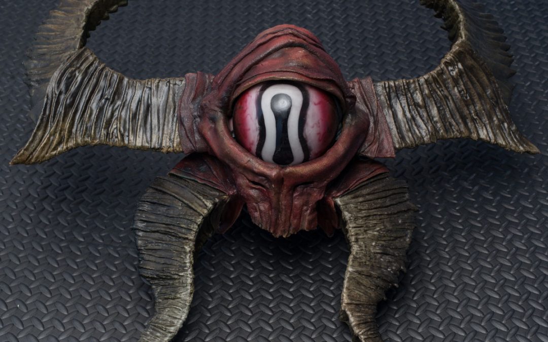 Diablo 3 – Visage of Giyua voodoo mask – Worbla, acrylic paint, helmet hardware.